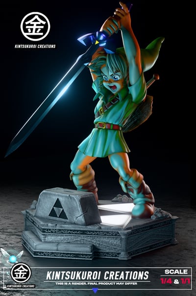 【薩爾達傳說】KINTSUKUROI CREATIONS－Young Link Pulling Master Sword1