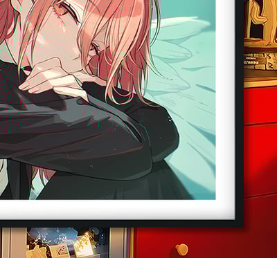 【週邊】巴洛克－鏈鋸人 天使 裝飾畫＆冰箱貼3