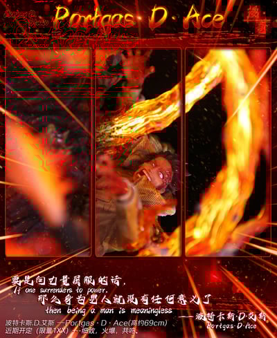 【海賊王】漫奇工作室-海賊王系列 火之意志 波特卡斯.D.艾斯3