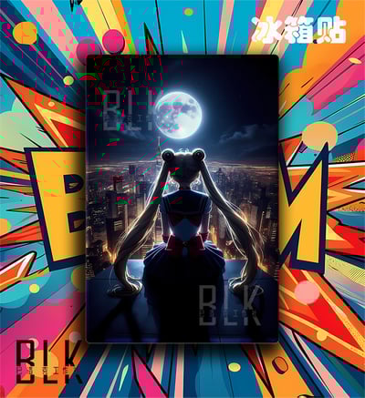 【週邊】巴洛克－美少女戰士 月亮美少女 裝飾畫&冰箱貼5