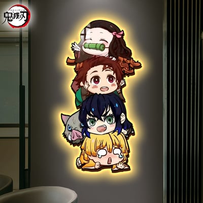 【週邊】阿喵畫社-鬼滅之刃Q版床頭燈帶畫4