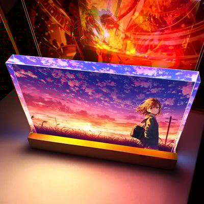 【週邊】阿喵畫社-晚霞 禦坂美琴發光透明卡磚3