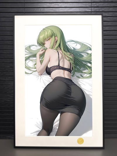 【週邊】H2工作室－反叛的魯路修 女友CC 魔女裝飾畫2