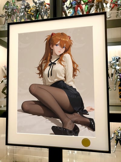 【週邊】星空工作室－新世紀福音戰士 高跟明日香 裝飾畫2