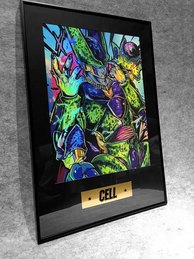 【週邊】千鳥社－七龍珠 沙魯雷射 裝飾畫2