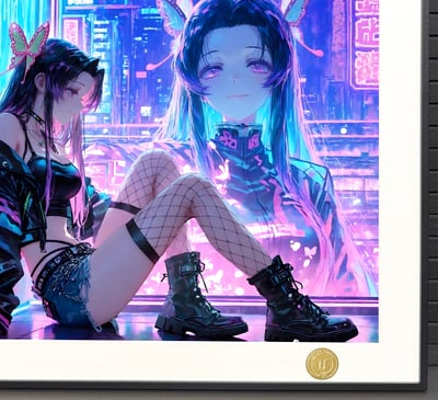 【週邊】H2工作室-賽博香奈惠 鬼滅之刃花柱鬼殺隊蝴蝶忍動漫二次元裝飾畫4