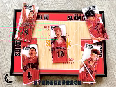 【週邊】星空工作室-灌籃高手五虎冰箱貼創意畫 SD櫻木花道流川楓三井壽湘北全國大賽1