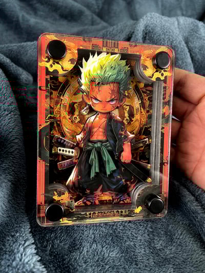 【週邊】萌萌匠-Onepiece海賊王羅羅諾亞佐羅小索隆立體壓克力磚擺台5