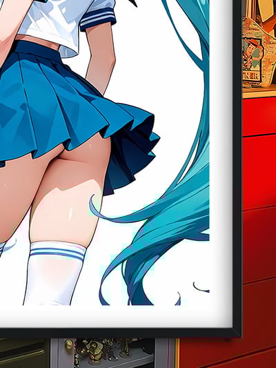 【週邊】巴洛克－水手服初音 裝飾畫 & 冰箱貼3