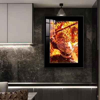 【週邊】橘子工作室－鬼滅之刃 炎柱 虎威 裝飾畫4