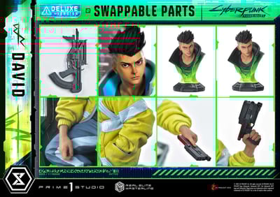 【正版授權】Prime 1 Studio-賽博龐克：邊緣行者 雕像 Real Elite Masterline系列 大衛9