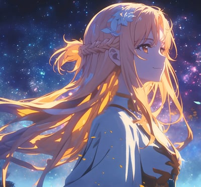 【週邊】H2工作室-夜空亞絲娜 刀劍神域結城明日奈動畫二次元裝飾畫3