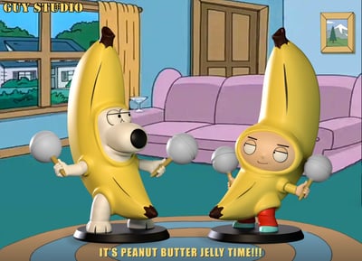 【惡搞之家】GUY STUDIO-布萊恩 餃子 香蕉舞1