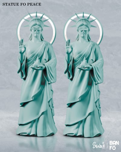 【原創授權】SENZII千紙 x BANFO萬佛-和平女神像 STATUE FO PEACE10