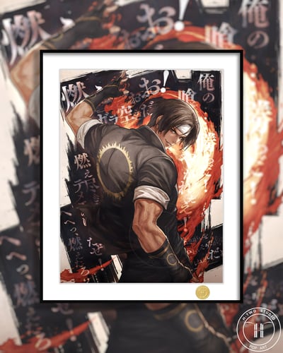【週邊】H2工作室－格鬥天王 草薙京 裝飾畫1