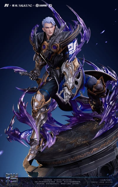 【正版授權】PIJI否極x模坑-王者榮耀「破滅刃鋒-鎧」典藏雕像6
