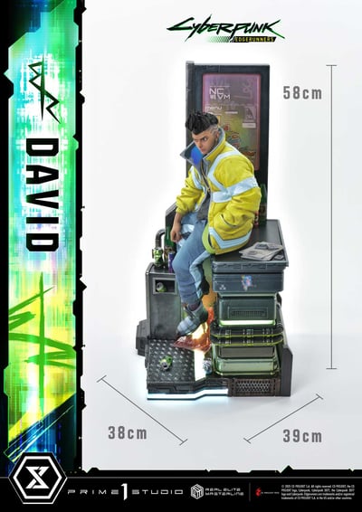 【正版授權】Prime 1 Studio-賽博龐克：邊緣行者 雕像 Real Elite Masterline系列 大衛8