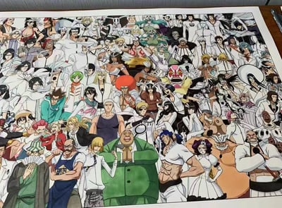 【週邊】田哥繪-死神境界bleach全人物全家福復刻微噴畫4