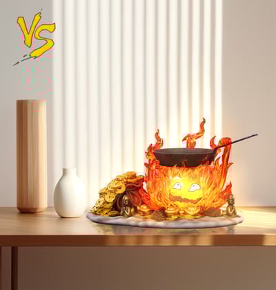 【宮崎駿】VS模玩-招財卡西法1