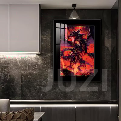 【週邊】橘子工作室－遊戲王 真紅眼黑龍 裝飾畫4