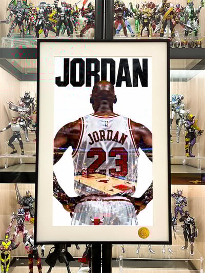 【週邊】星空工作室－NBA 喬丹背影 裝飾畫2