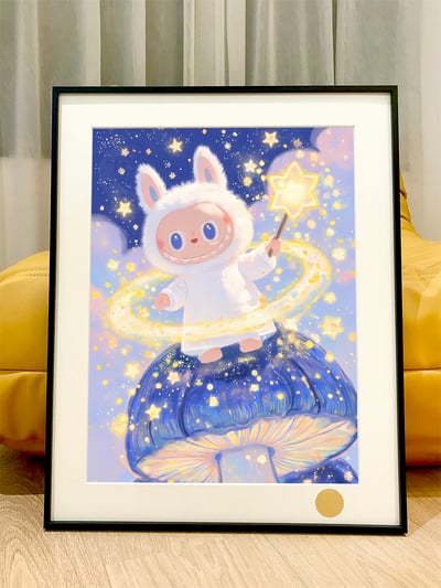 【週邊】星空工作室-星星拉布布 LABUBU潮流藝術版畫動畫二次元裝飾畫2