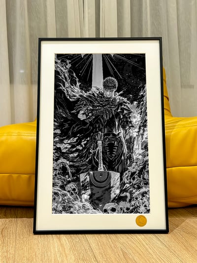 【週邊】星空工作室－烙印勇士 黑白風格斯 裝飾畫1