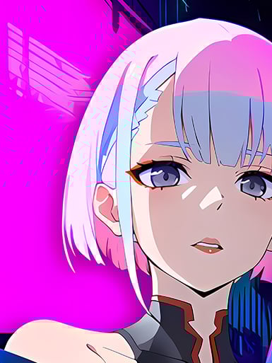 【週邊】巴洛克－賽博龐克：邊緣行者 賽博露西 裝飾畫&冰箱貼2