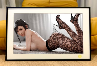 【週邊】星空工作室－最終幻想VII 絲襪蒂法 裝飾畫1