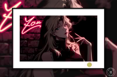 【週邊】H2工作室-貝姐 名偵探柯南貝爾摩德苦艾酒動漫二次元裝飾畫1