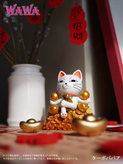 【膽大黨】WAWA studio-當噠當 王座高速婆婆招財貓金幣6