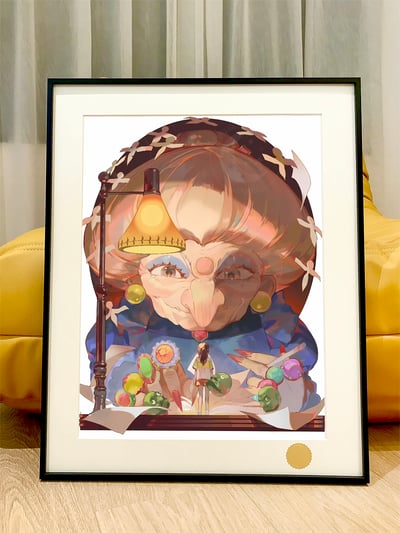 【週邊】星空工作室－千與千尋 湯婆婆 裝飾畫1