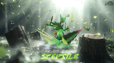 【寶可夢】南瓜粥-mega蜥蜴王1