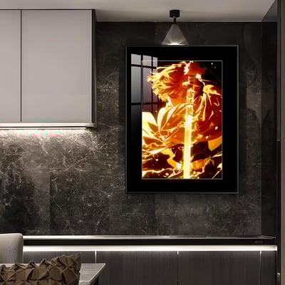 【週邊】橘子工作室－鬼滅之刃 我妻善逸 滅 裝飾畫＆色紙4