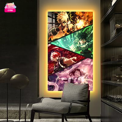 【週邊】阿喵畫社-英雄學院超長燈帶畫4