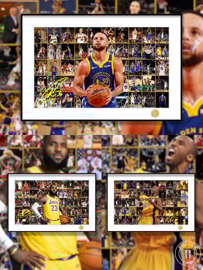 【週邊】H2工作室-諸神黃昏 史蒂芬庫裡 NBA金州勇士庫裡裝飾畫6