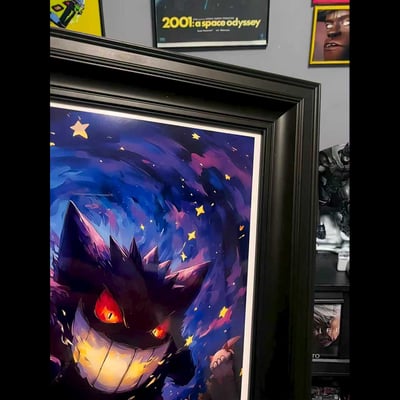 【週邊】阿喵畫社－寶可夢 幽夜耿鬼 裝飾畫4