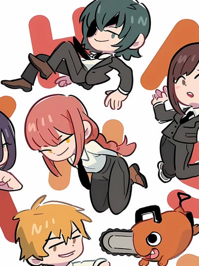 【週邊】星空工作室－鏈鋸人 Q版電鋸人 裝飾畫4