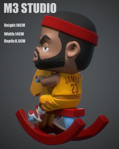 【運動明星】M3工作室-木馬 詹姆斯 Q版3
