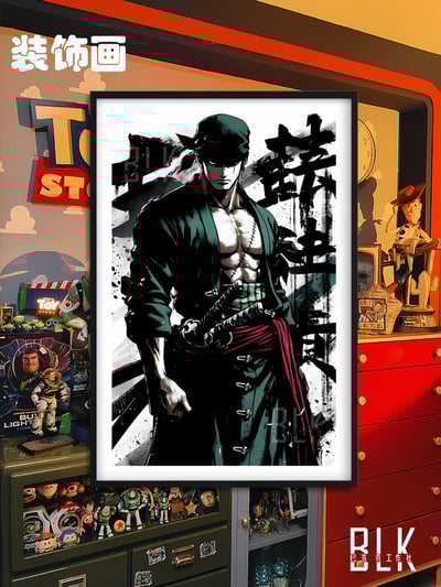 【週邊】巴洛克－海賊王 大劍豪 裝飾畫&冰箱貼1