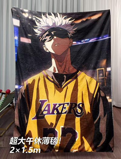 【週邊】千鳥社-五條悟兩面宿傩湖人隊咒術迴戰NBA午睡毯地毯裝潢畫3