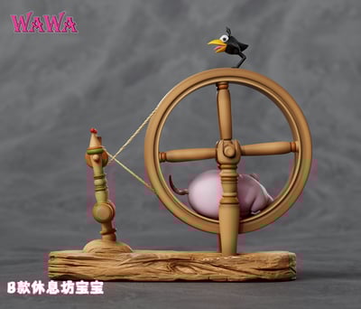 【宮崎駿】wawa工作室-宮崎駿桌面小擺飾 跑步坊寶寶6