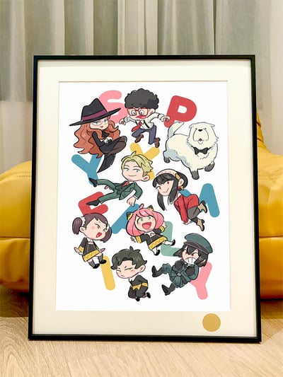 【週邊】星空工作室－SPY×FAMILY Q版過家家 裝飾畫1