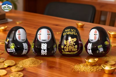 【宮崎駿】Hit Face Studio 砸臉工作室－達摩系列 第一彈 發財3