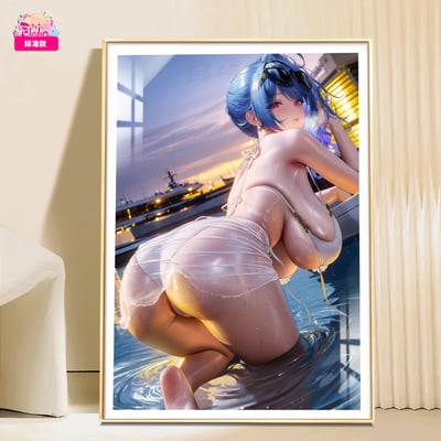 【週邊】阿喵畫社－碧藍航線 晚霞 聖路易斯 裝飾畫2