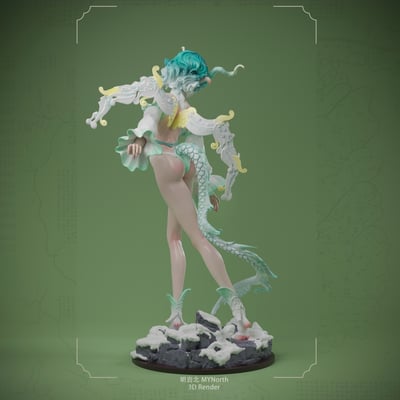 【原創授權】明岩北 MYNorth-山海 白澤（白模）7