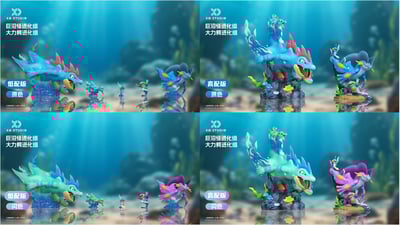 【寶可夢】XO studio-SCALE WORLD 大力鱷進化組&巨沼怪進化組4