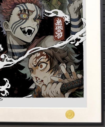 【週邊】H2工作室-三人戰 鬼滅之刃無限城篇猗窩座富岡義勇灶門炭治郎裝飾畫4