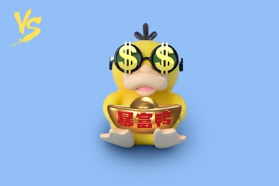 【寶可夢】VS模玩-招財系列可達鴨6