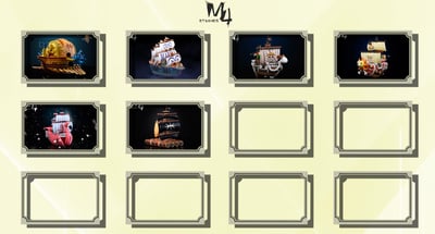 【海賊王】M4工作室-全員船系列 第六彈 黑鬍子船 巨型木筏4